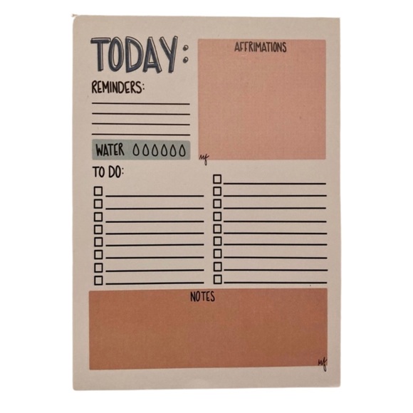 NEW Jellymelly Daily To Do List Notepad Planner Journal Office Stationery - Picture 1 of 13